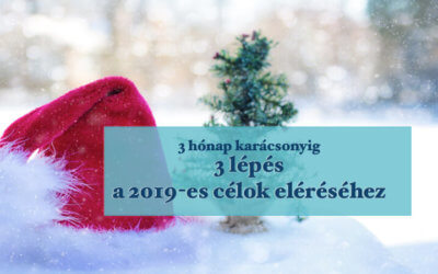 3 hónap karácsonyig, 3 lépés a 2019-es célok eléréséhez