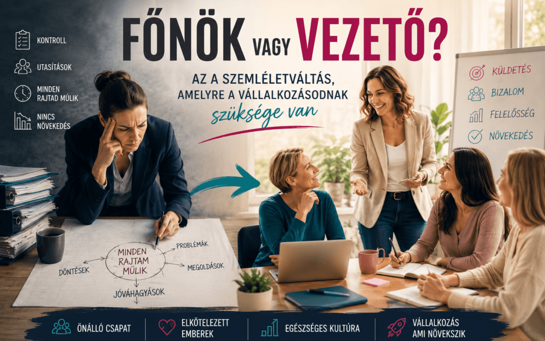 Főnök vagy vezető: a szemléletváltás, amelyre a vállalkozásodnak szüksége van
